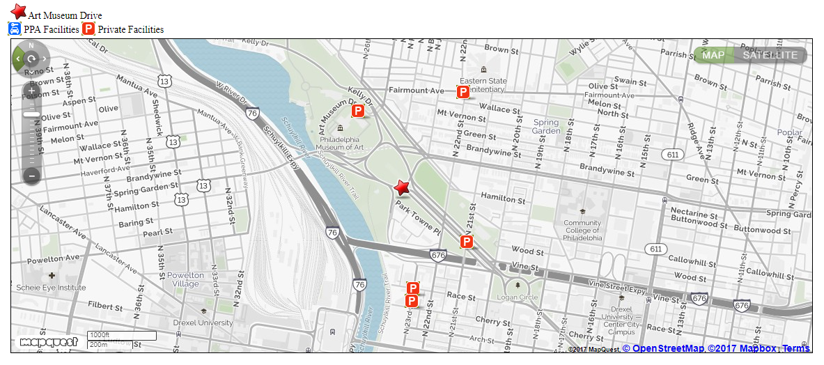 Area Parking Options