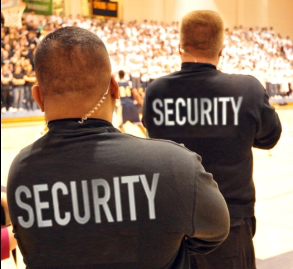 2 security agents at basketball game_1